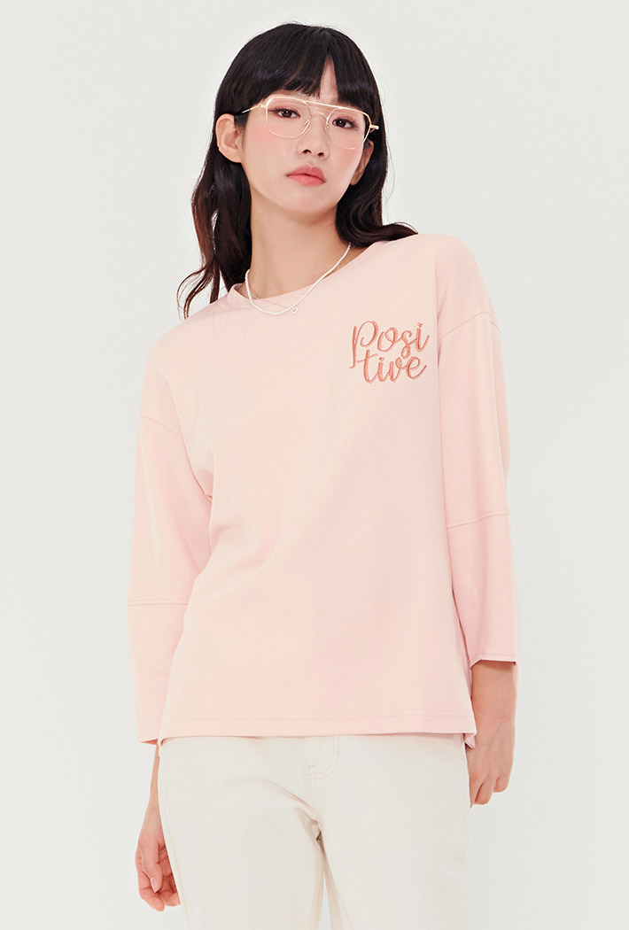 여성 소매 변형 9부 티셔츠BERG5151B0K